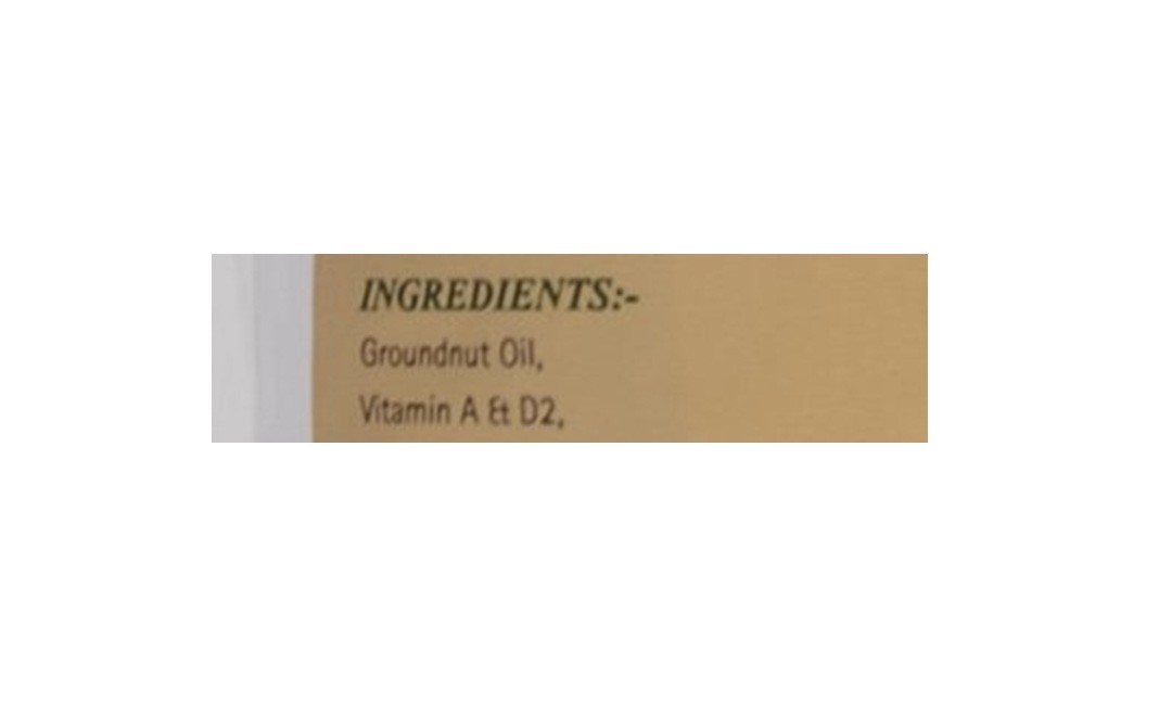 Dhara Filtered Groundnut Oil   Pack  1 litre